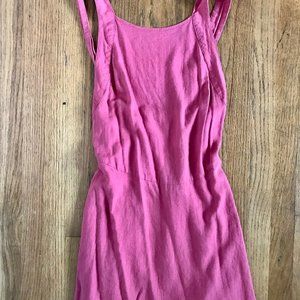 Boho Pink Open Back Dress